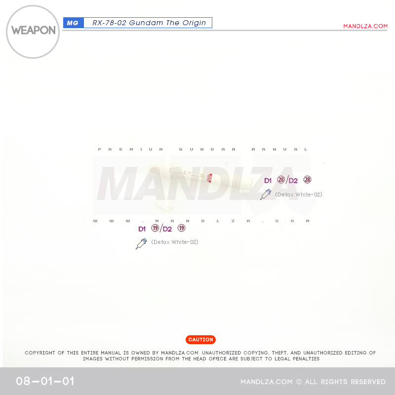 MG] RX78 The Origin weapon 08-01