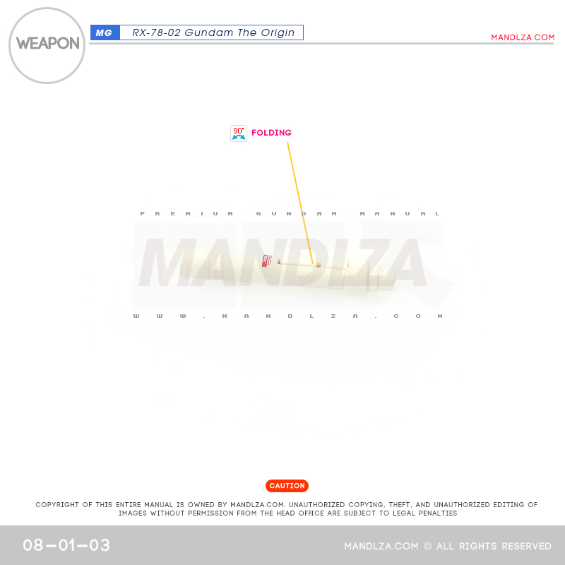 MG] RX78 The Origin weapon 08-01