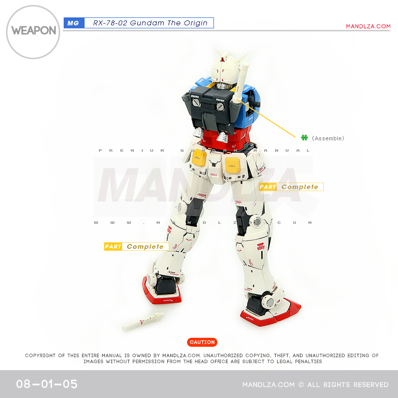 MG] RX78 The Origin weapon 08-01