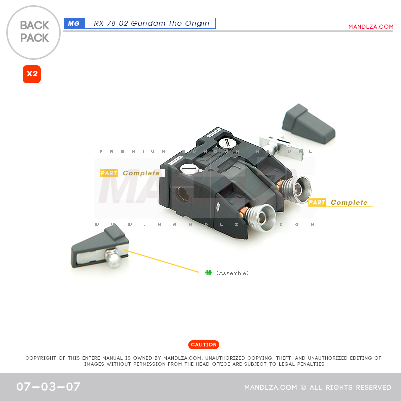 MG] RX78 The Origin BackPack 07-03