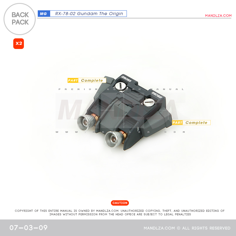 MG] RX78 The Origin BackPack 07-03