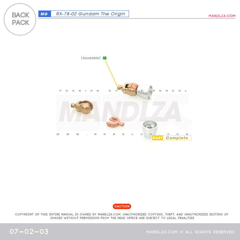 MG] RX78 The Origin BackPack 07-02