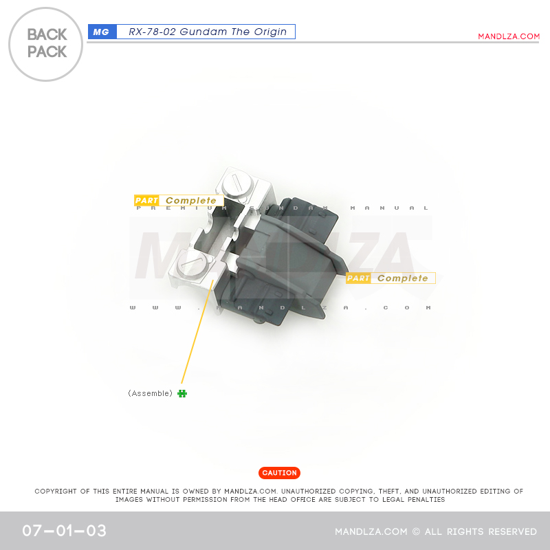 MG] RX78 The Origin BackPack 07-01