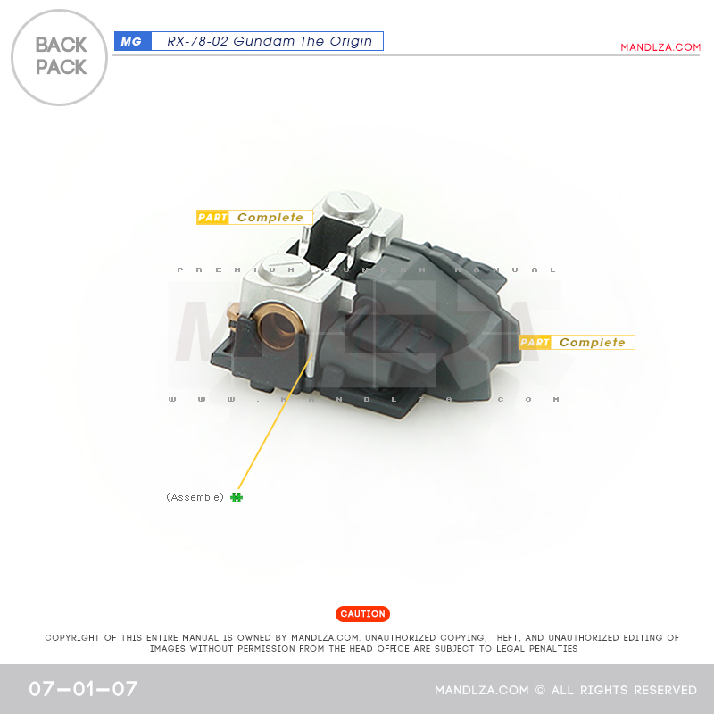 MG] RX78 The Origin BackPack 07-01
