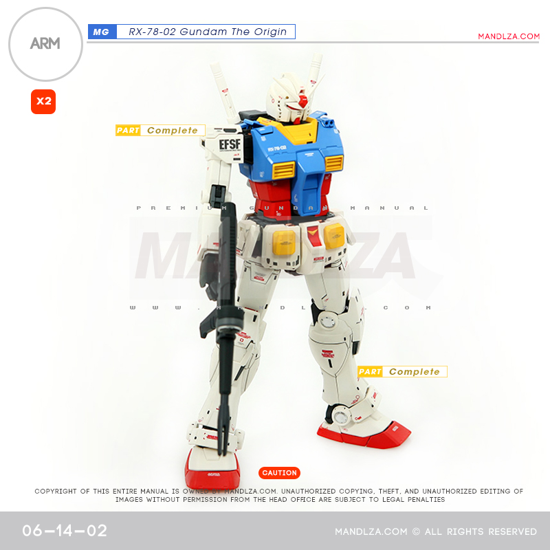 MG] RX78 The Origin ARM 06-14