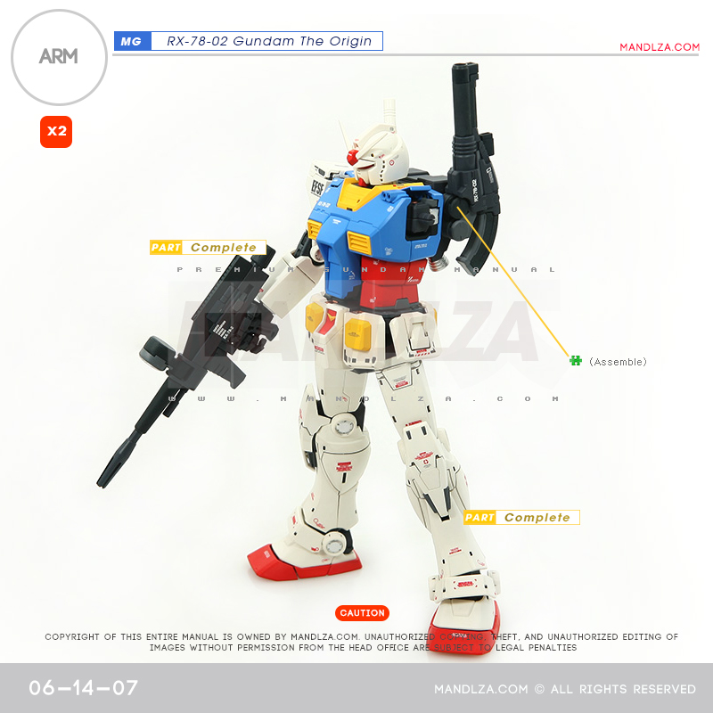 MG] RX78 The Origin ARM 06-14