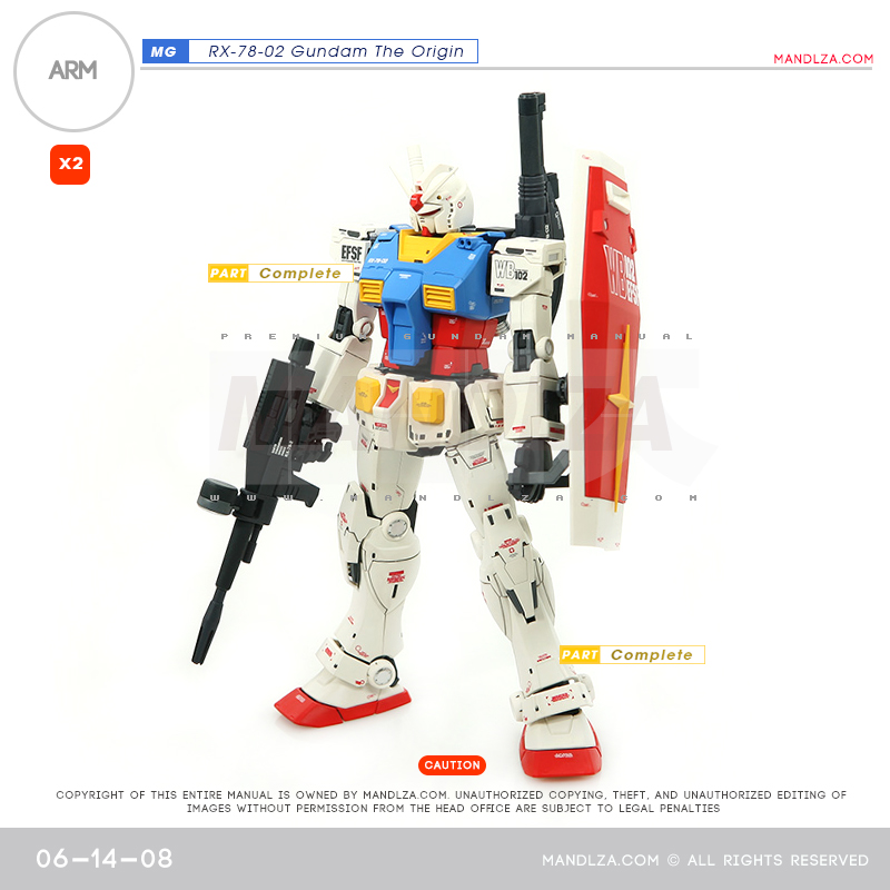 MG] RX78 The Origin ARM 06-14