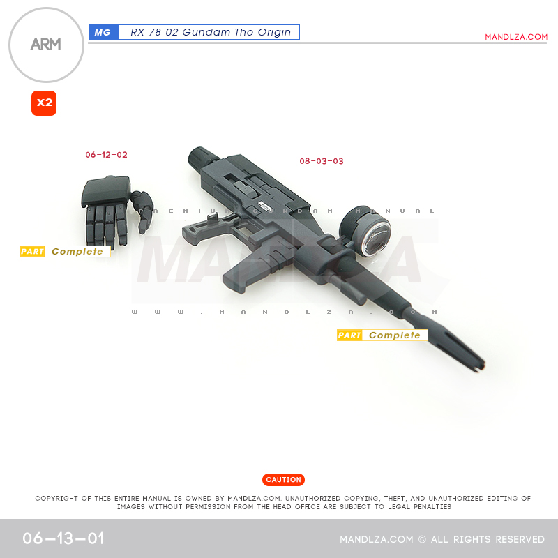 MG] RX78 The Origin ARM 06-13