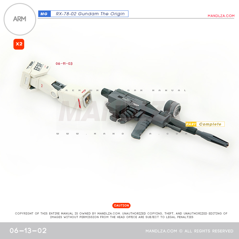 MG] RX78 The Origin ARM 06-13