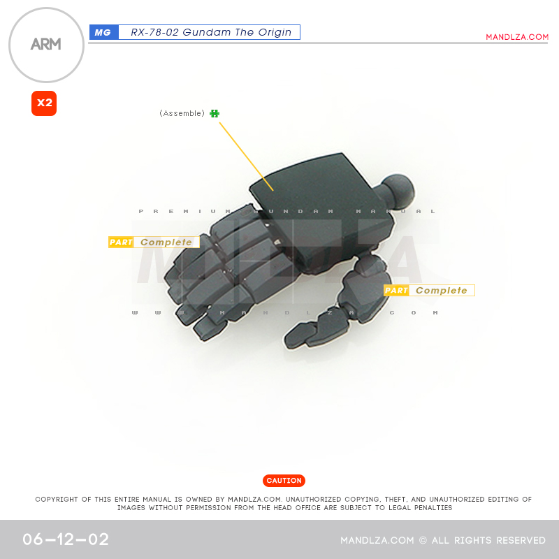 MG] RX78 The Origin ARM 06-12