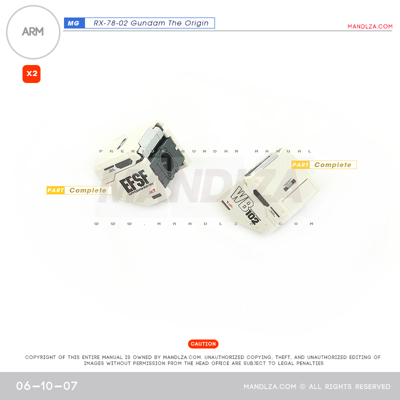 MG] RX78 The Origin ARM 06-10