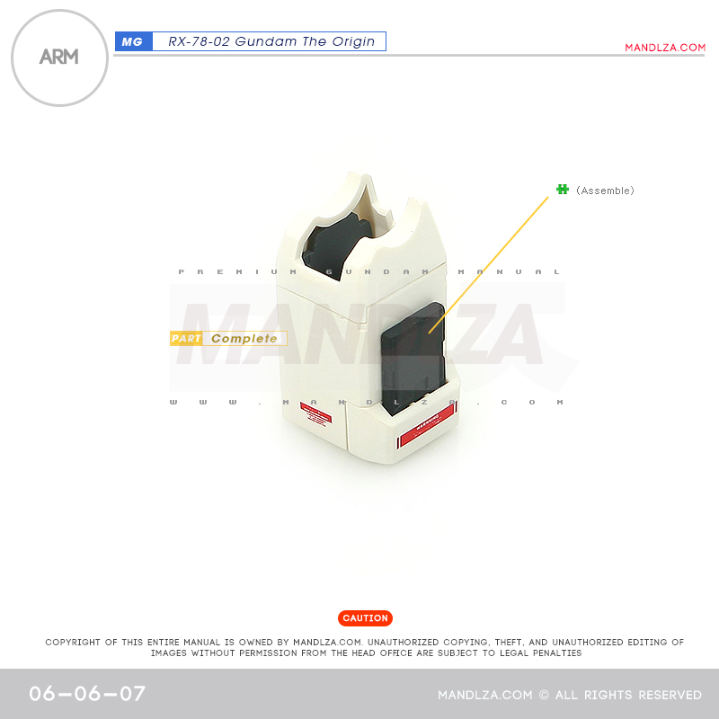 MG] RX78 The Origin ARM 06-06