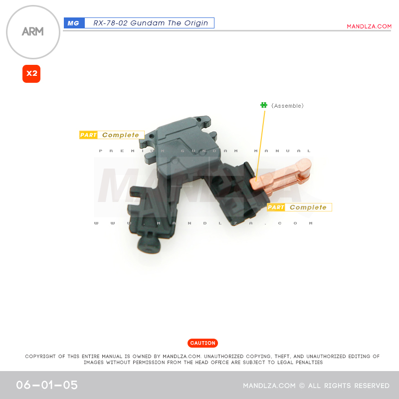 MG] RX78 The Origin ARM 06-01