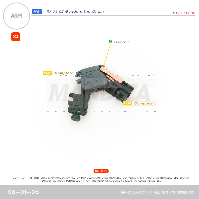 MG] RX78 The Origin ARM 06-01