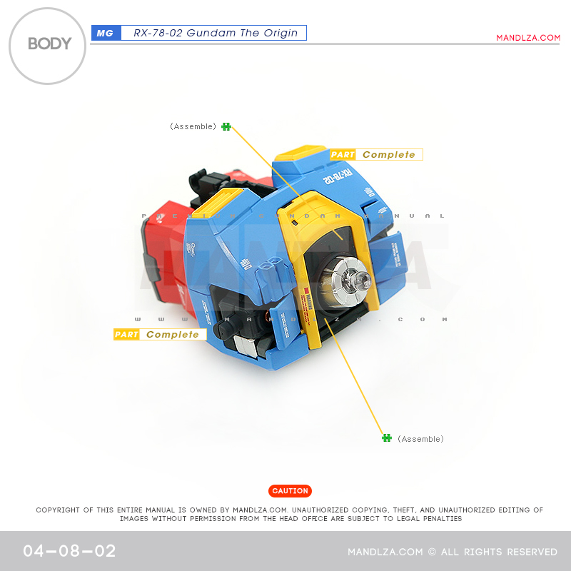 MG] RX78 The Origin BODY 04-08