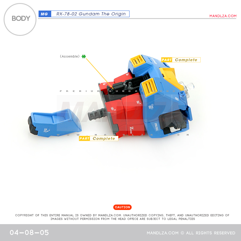 MG] RX78 The Origin BODY 04-08