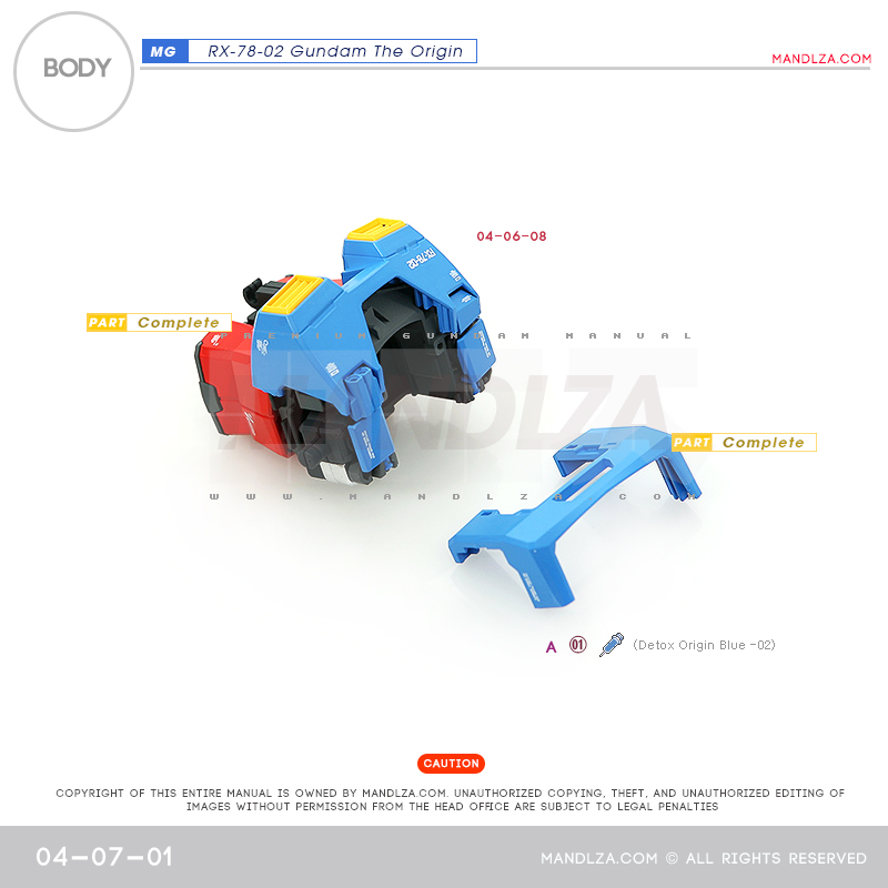 MG] RX78 The Origin BODY 04-07