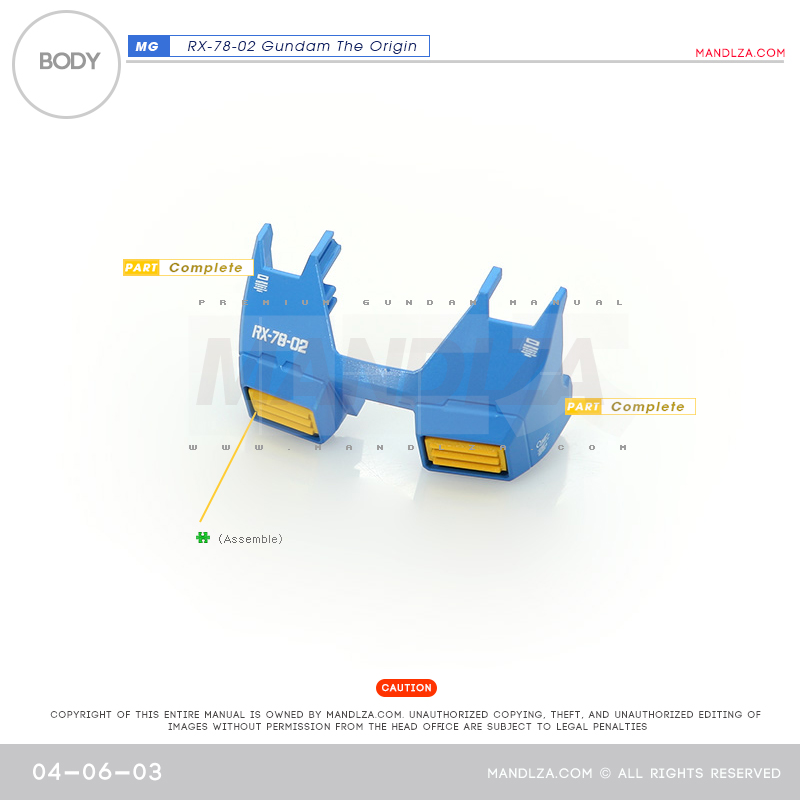 MG] RX78 The Origin BODY 04-06