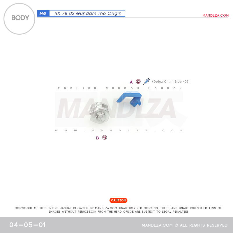 MG] RX78 The Origin BODY 04-05