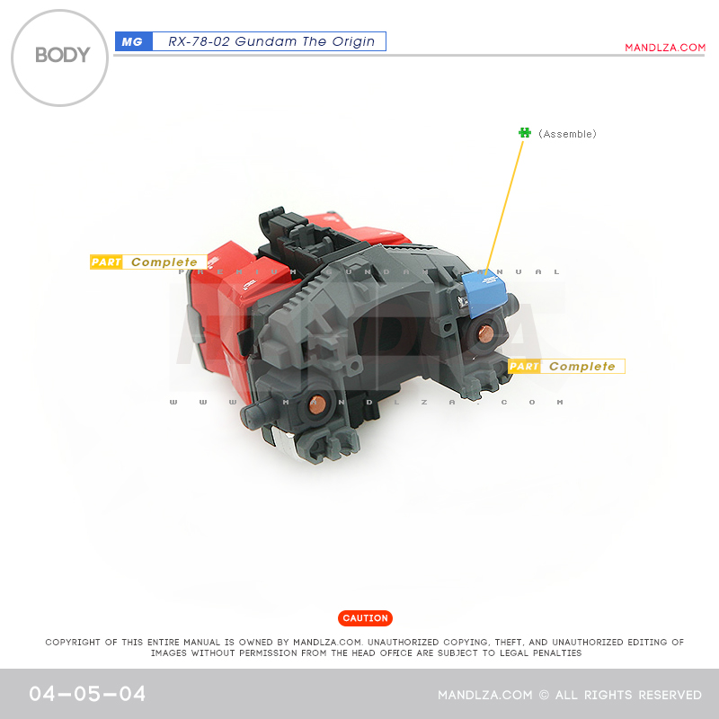 MG] RX78 The Origin BODY 04-05