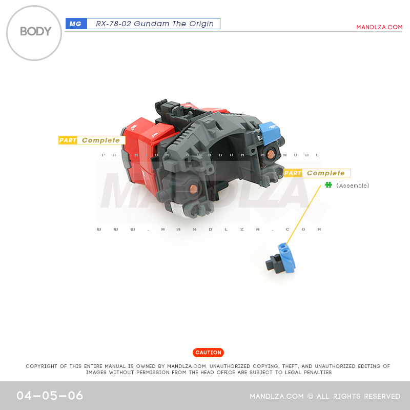 MG] RX78 The Origin BODY 04-05