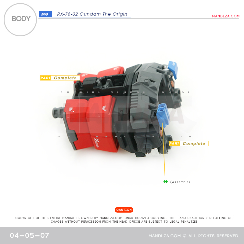 MG] RX78 The Origin BODY 04-05
