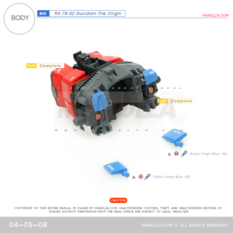 MG] RX78 The Origin BODY 04-05