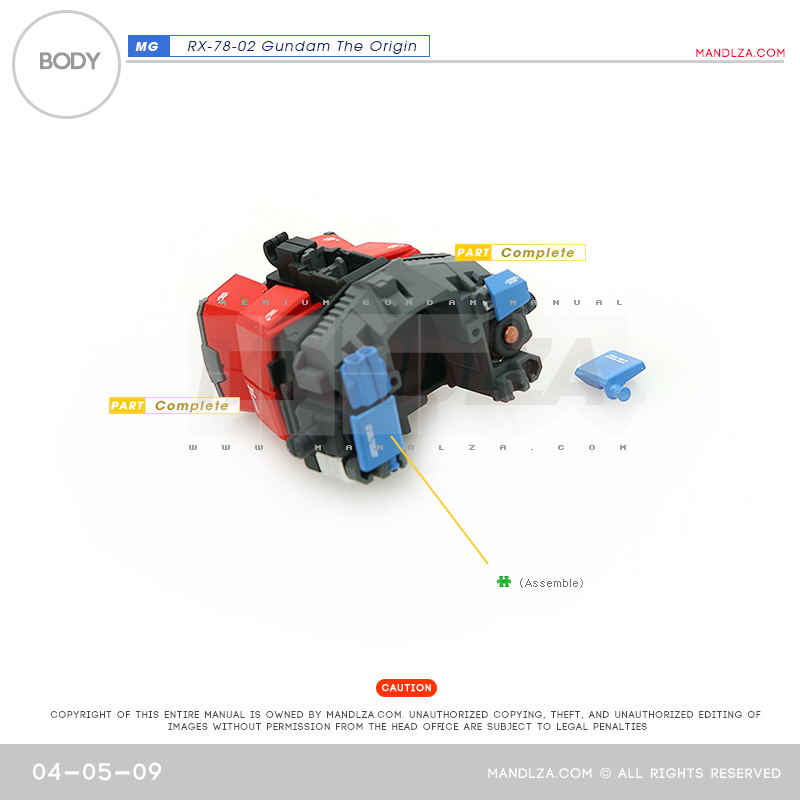 MG] RX78 The Origin BODY 04-05