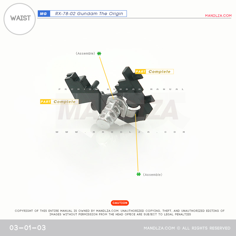 MG] RX78 The Origin WAIST 03-01