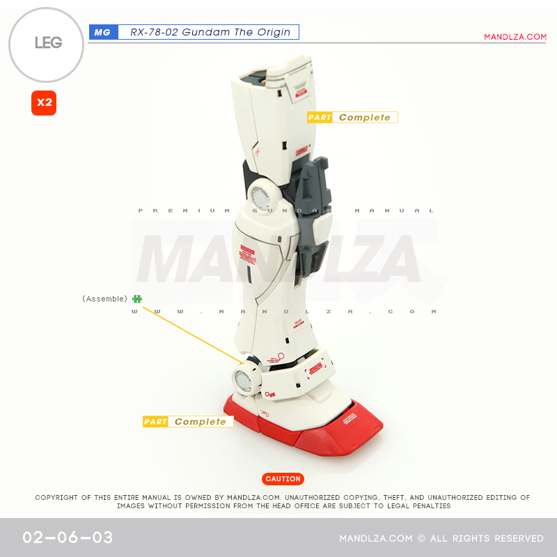 MG] RX78 The Origin LEG 02-06