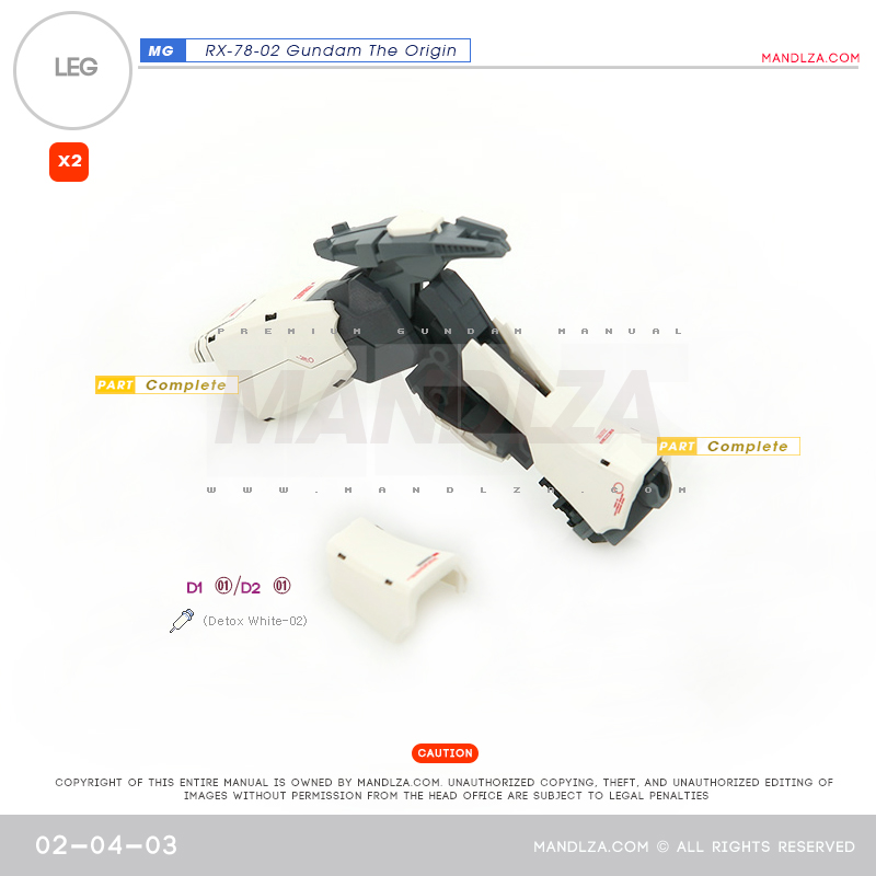 MG] RX78 The Origin LEG 02-04