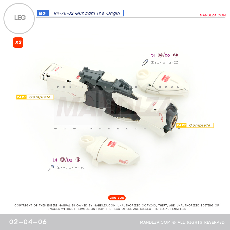 MG] RX78 The Origin LEG 02-04