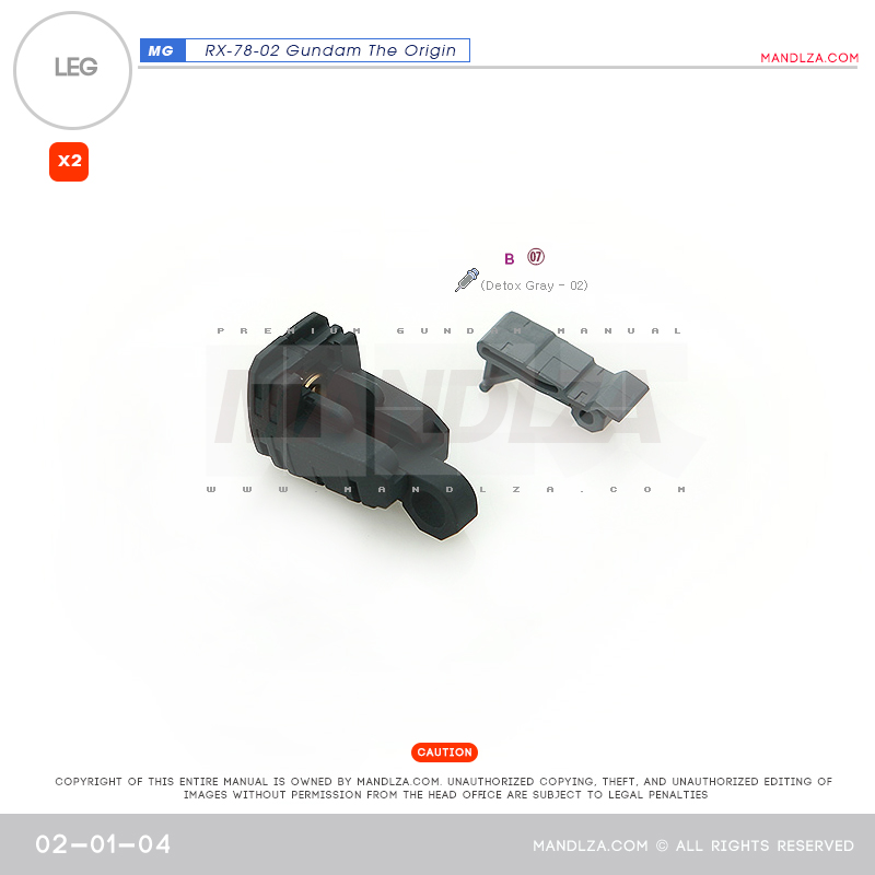 MG] RX78 The Origin LEG 02-01