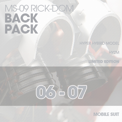 INJECTION] Rick-Dom HY2M 1/60 BACK-PACK 06-07