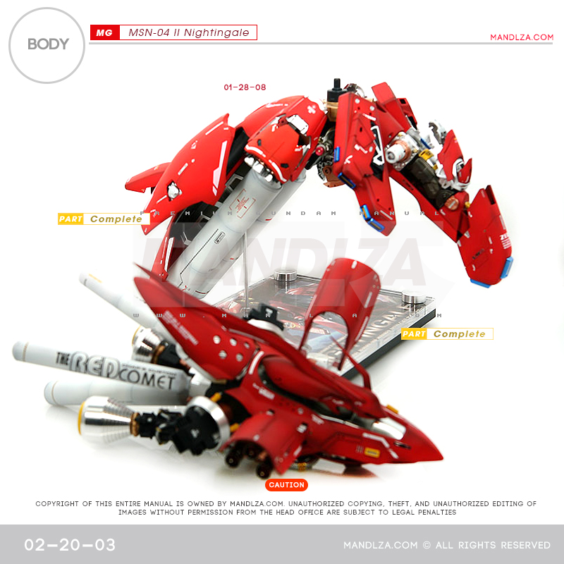 RE/100] MSN-04 NIGHTINGALE BUST BODY 02-20