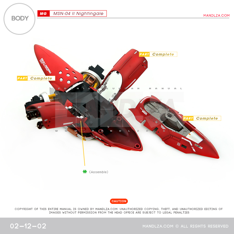 RE/100] MSN-04 NIGHTINGALE BUST BODY 02-12