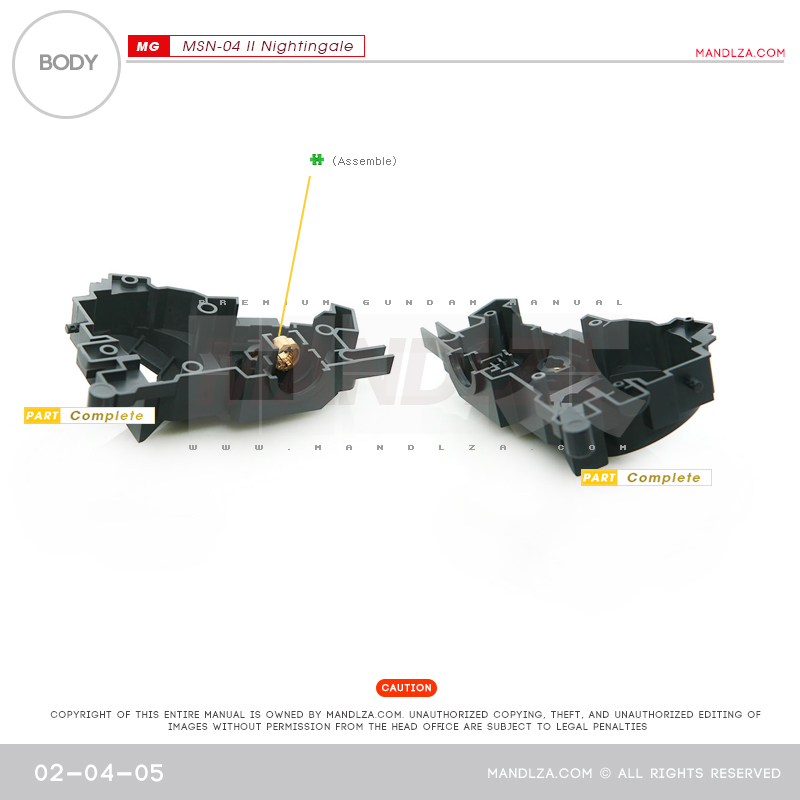 RE/100] MSN-04 NIGHTINGALE BUST BODY 02-04