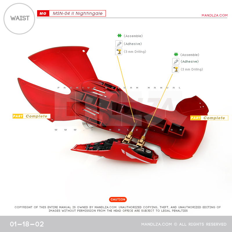 RE/100] MSN-04 NIGHTINGALE BUST WAIST 01-18