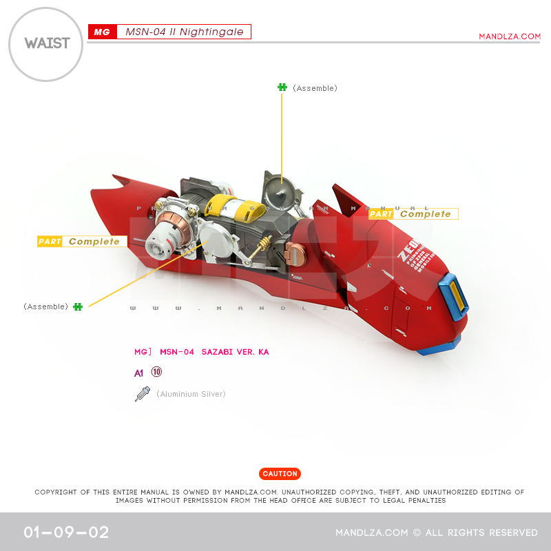 RE/100] MSN-04 NIGHTINGALE BUST WAIST 01-09