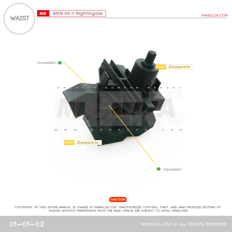 RE/100] MSN-04 NIGHTINGALE BUST WAIST 01-01