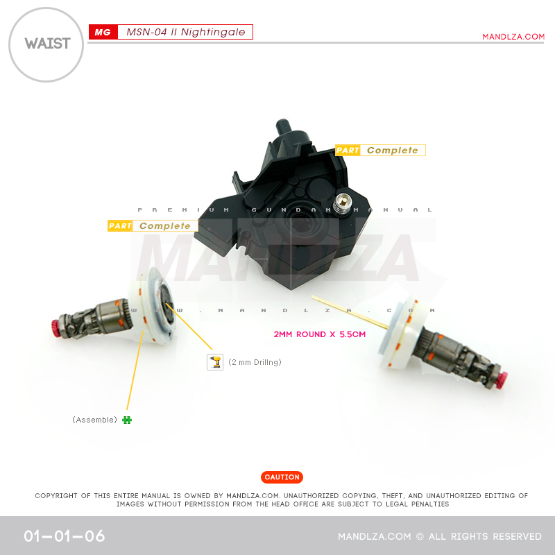 RE/100] MSN-04 NIGHTINGALE BUST WAIST 01-01