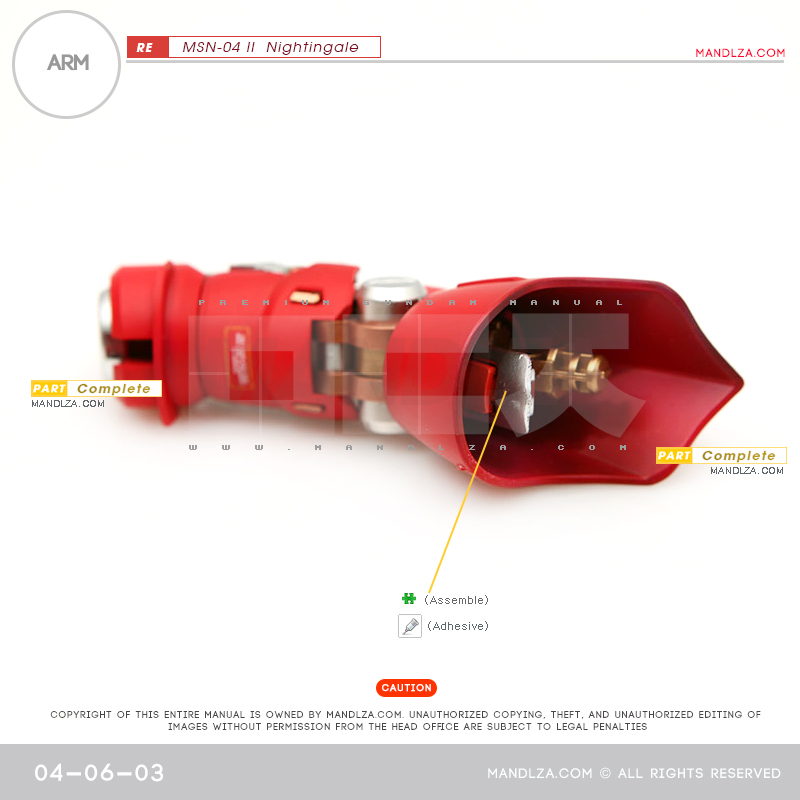 RE/100]MSN-04 Nightingale Arm 04-06