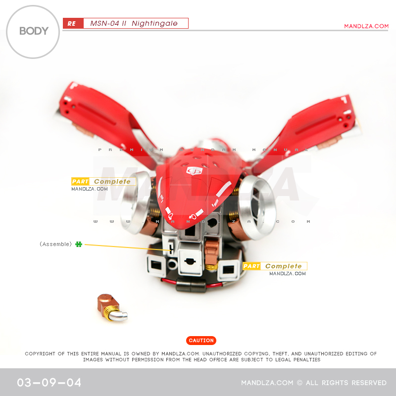 RE/100]MSN-04 Nightingale Body 03-09