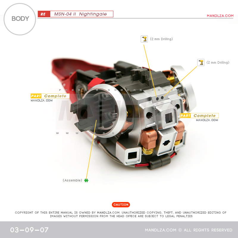 RE/100]MSN-04 Nightingale Body 03-09