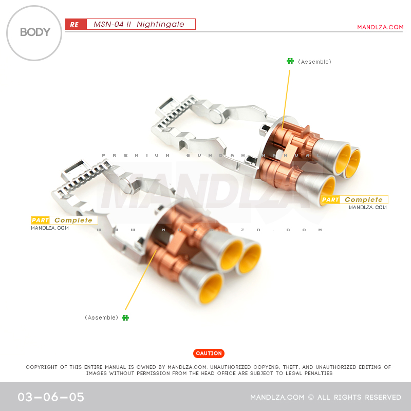RE/100]MSN-04 Nightingale Body 03-06