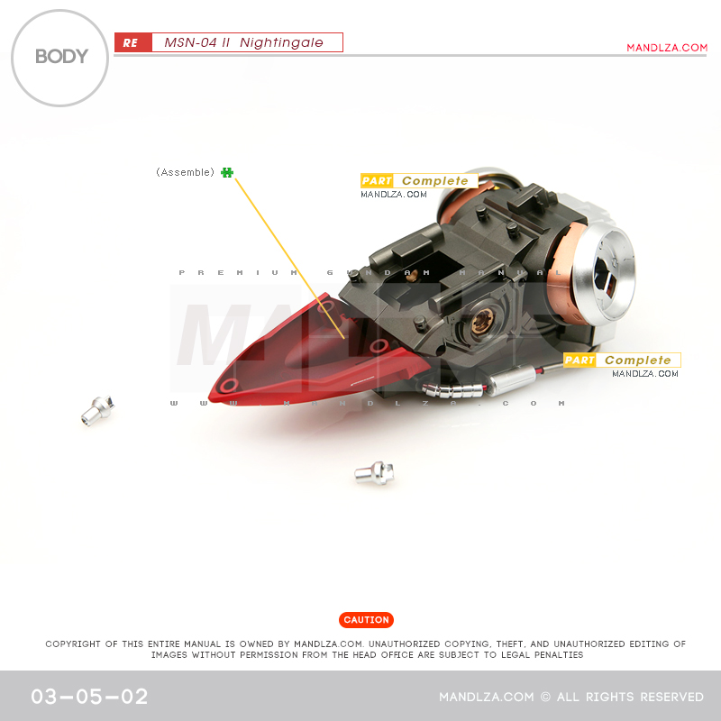 RE/100]MSN-04 Nightingale Body 03-05