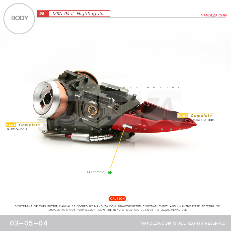 RE/100]MSN-04 Nightingale Body 03-05