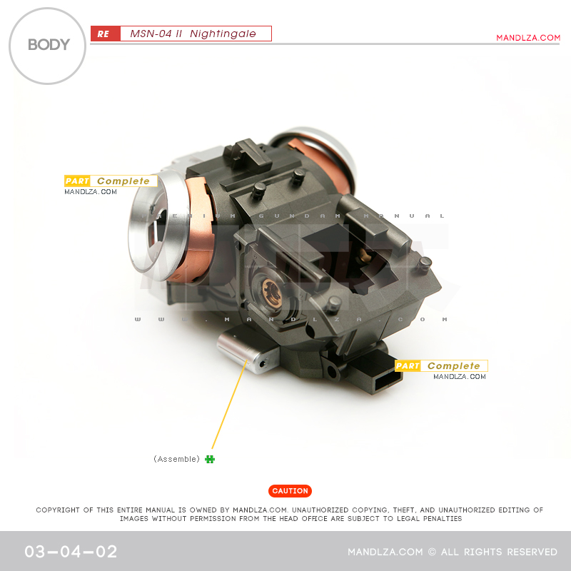 RE/100]MSN-04 Nightingale Body 03-04