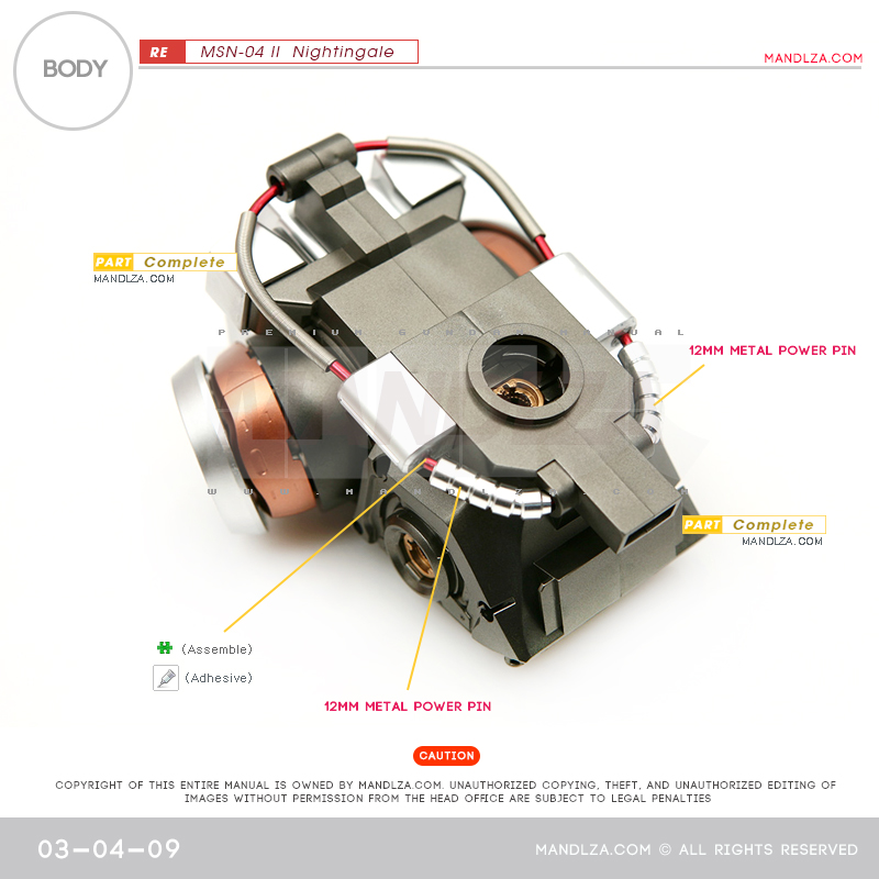 RE/100]MSN-04 Nightingale Body 03-04