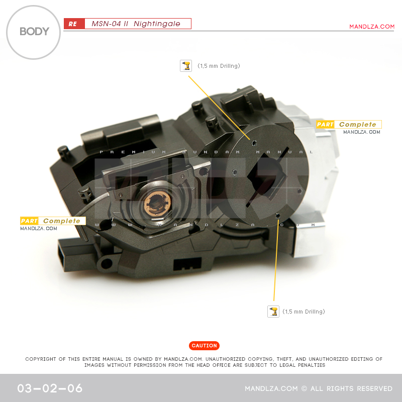 RE/100]MSN-04 Nightingale Body 03-02